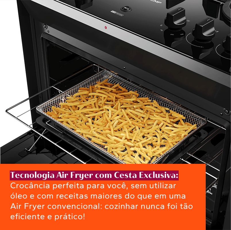 Tecnologia Air Fryer com Cesta Exclusiva