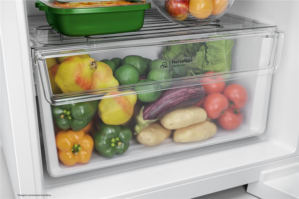 Gavetão transparente de frutas e legumes