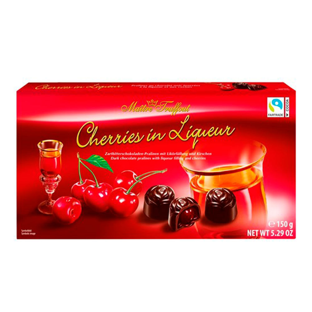 Bombons de Chocolate com Licor de Cereja Maître Truffout 150g