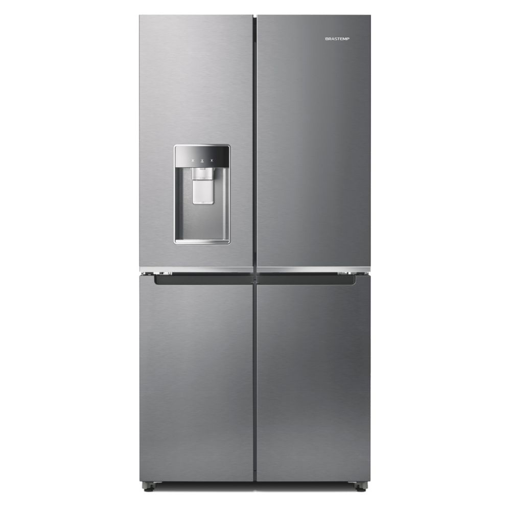 Geladeira Brastemp Inverse 4 Frost Free 543 litros cor Inox com Convertible Space - BRO90AK