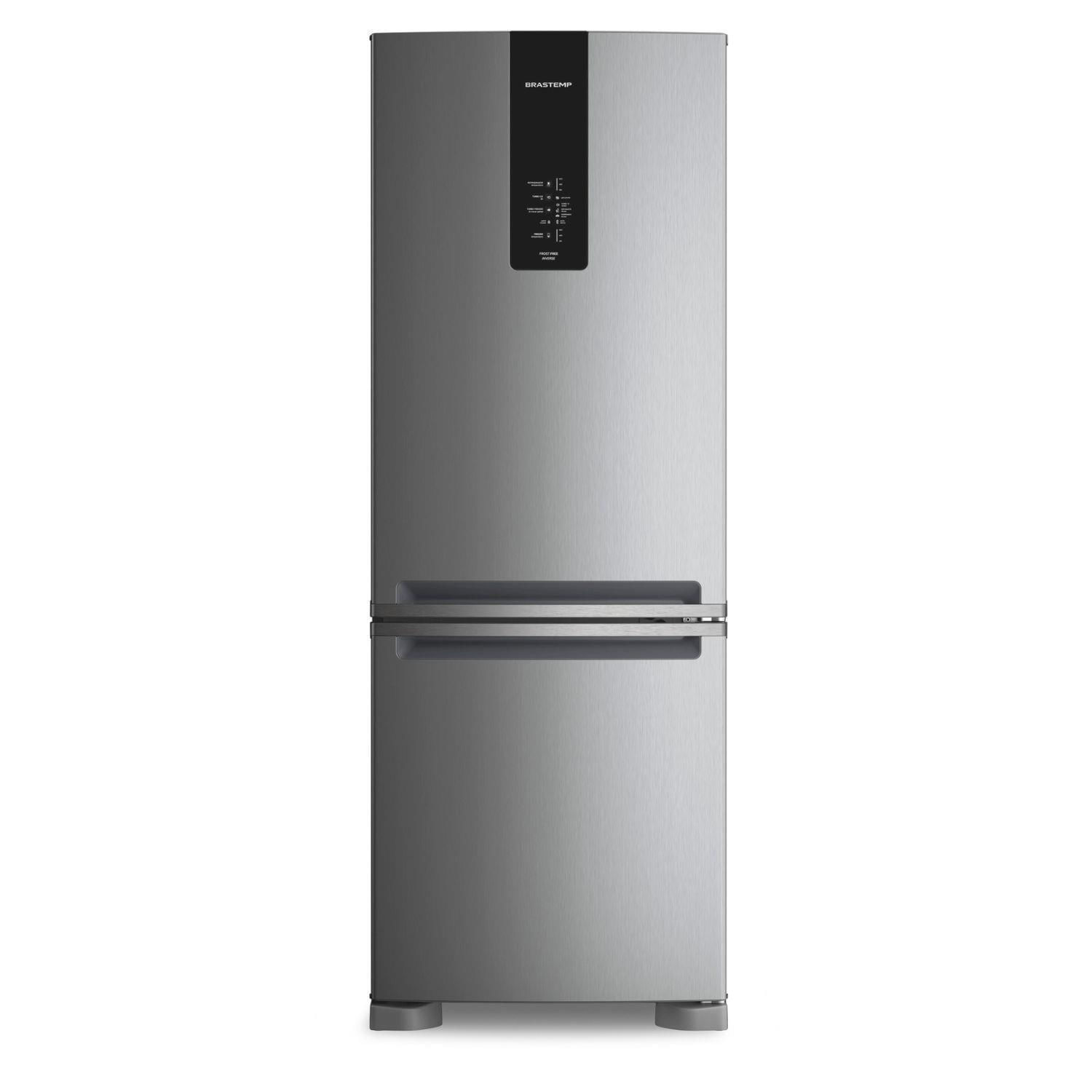 Geladeira Frost Free Brastemp Inverse 479 litros cor Inox - BRE58FK