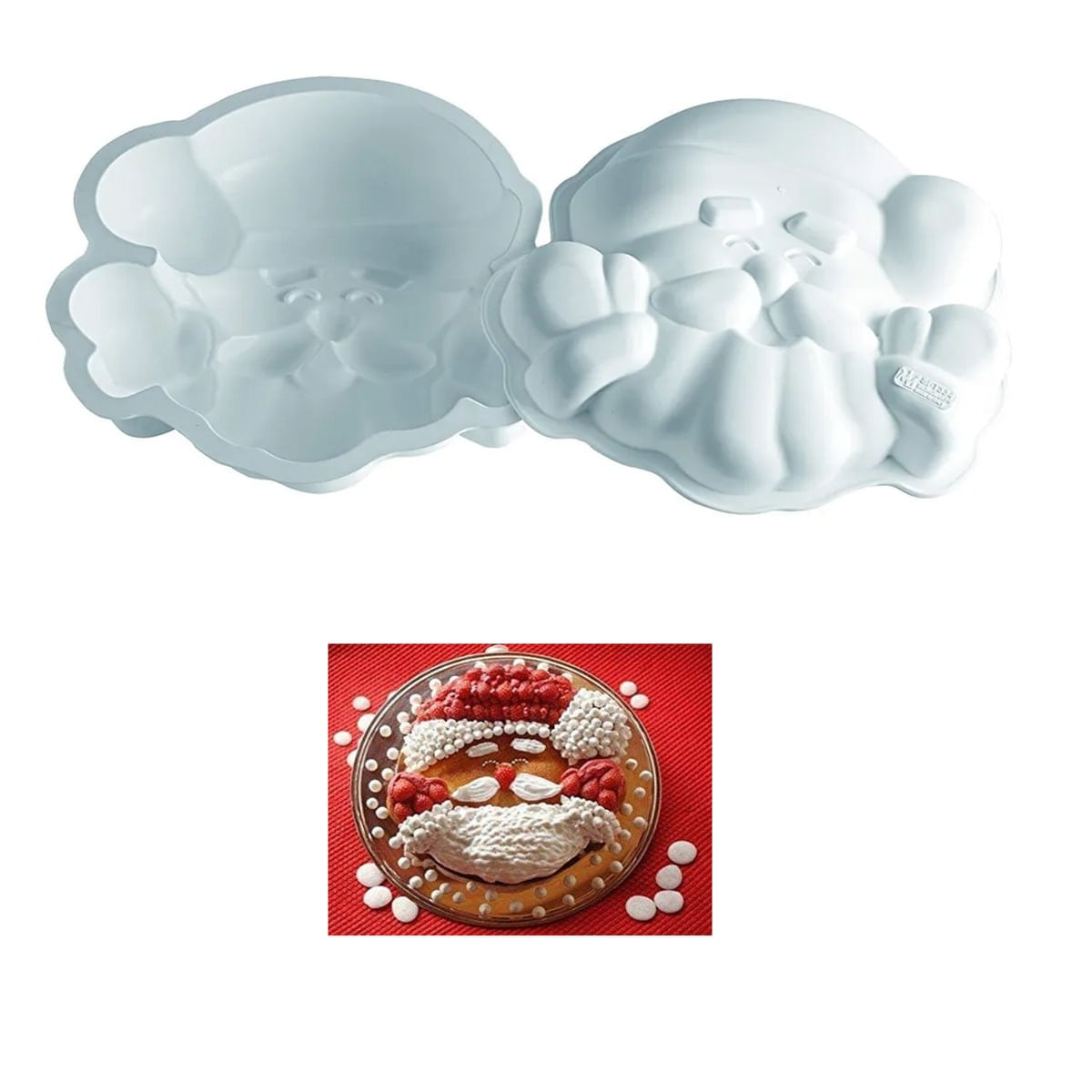 Molde de Silicone Doce Santa Claus Papai Noel Silikomart