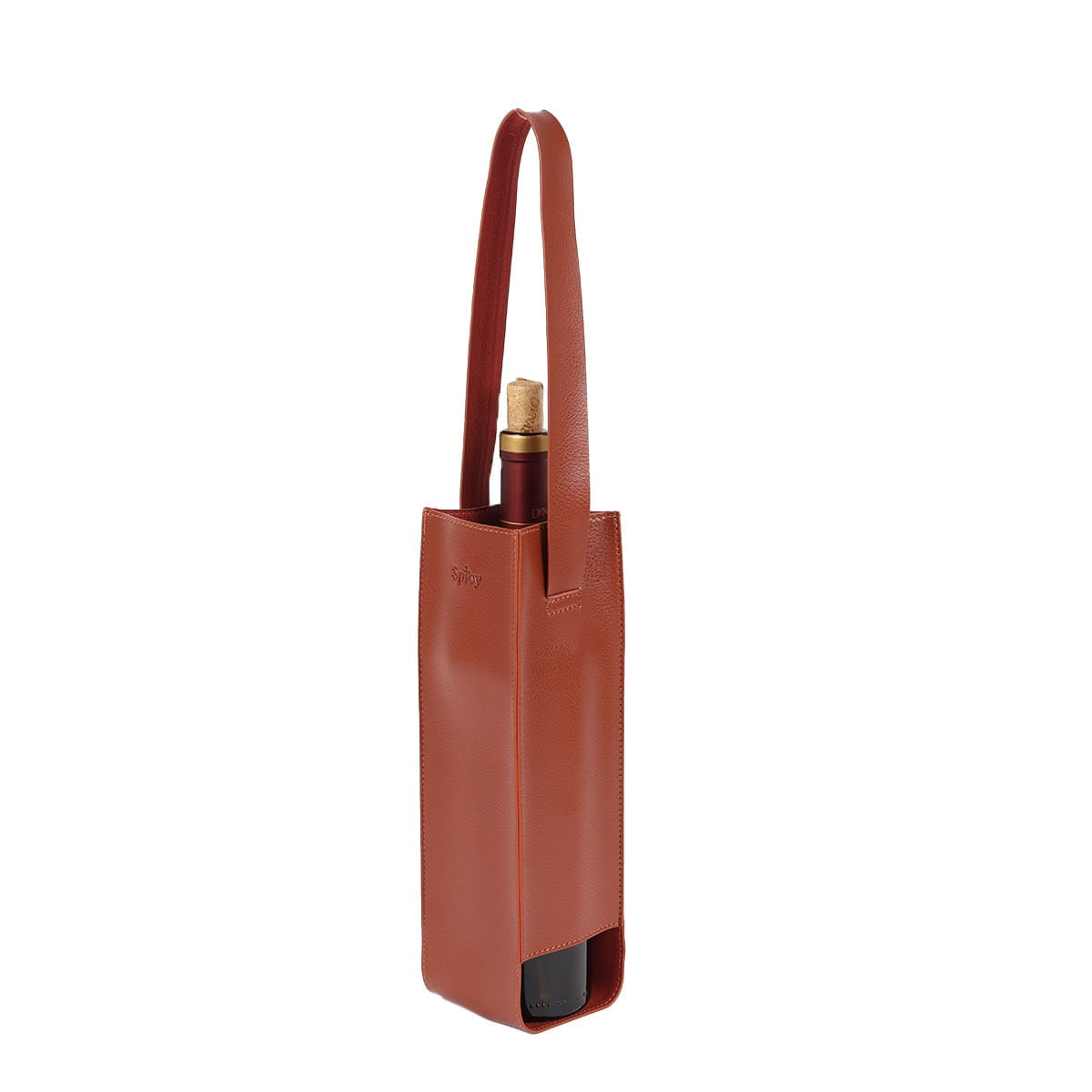 Bolsa de Vinho em Couro 29x8x8cm Spicy