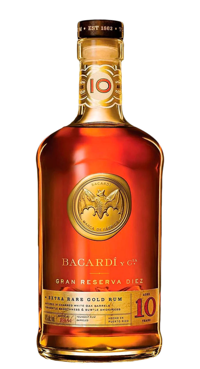 Rum Bacardi Gran Reserva Diez 10 Anos 750ml