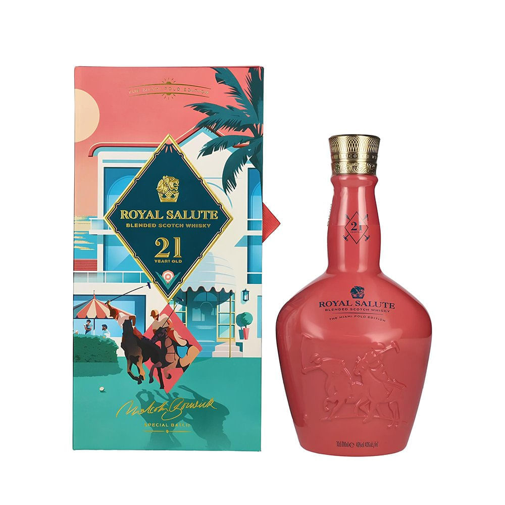 Whisky Royal Salute 21 Anos Miami Limited Edition - 700ml