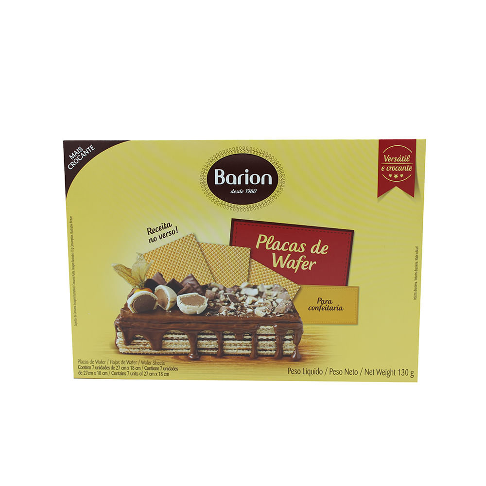 Placas de Wafer Barion 130g