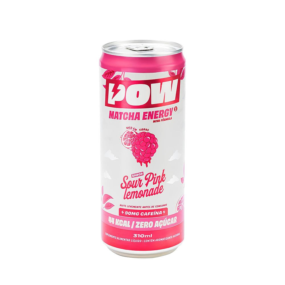 Energético Pink Lemonade Sem Açúcar Push Macha - 310ml