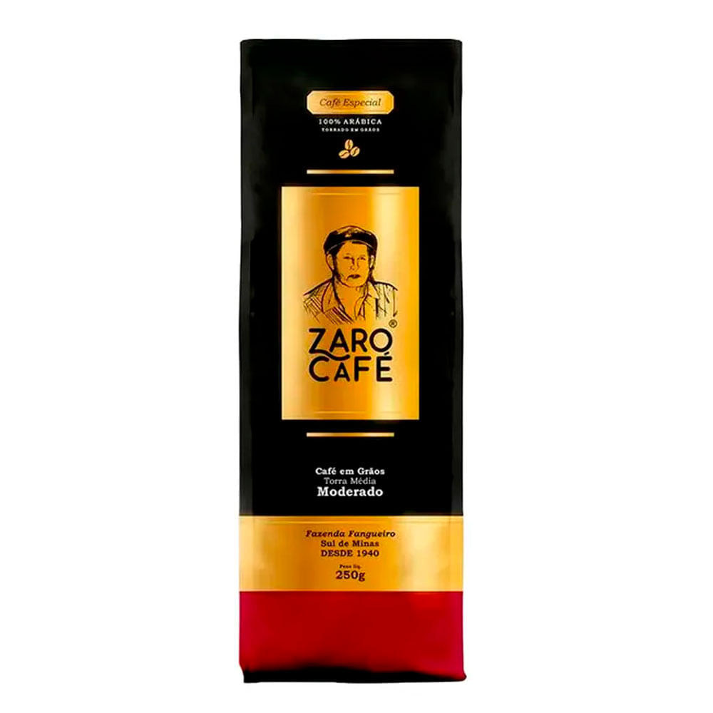 Café Em Grãos Torra Média Moderado Zaro Café 250g