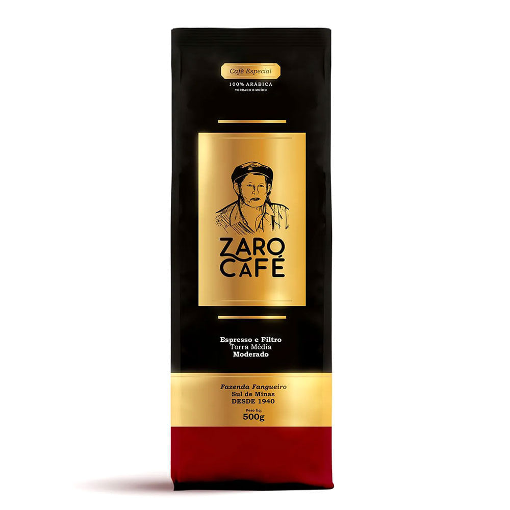 Café Torrado e Moído Moderado Zaro Café 500g