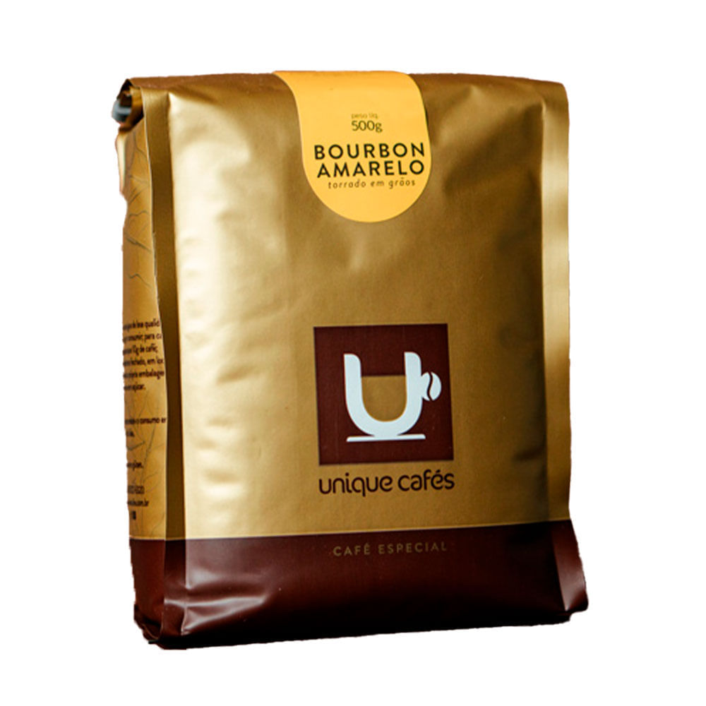 Café Bourbon Amarelo Torrado Em Grãos Unique 500g