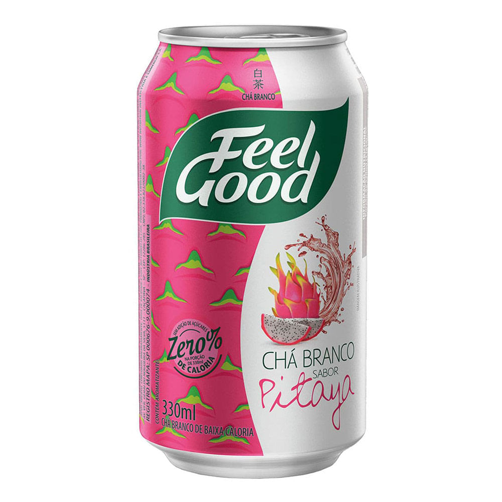 Chá Branco Sabor Pitaya Sem Açúcar Feel Good 330ml