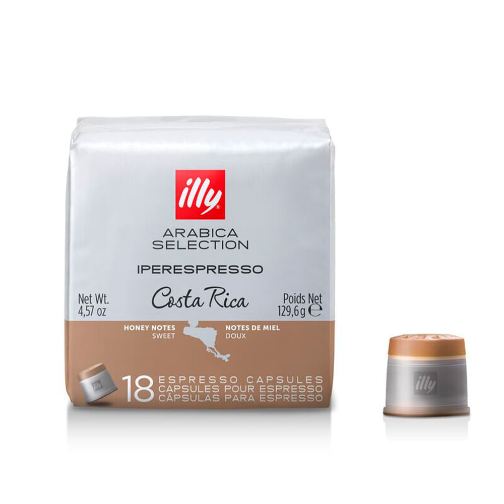 Café Cápsula Iperespresso Arabica Selection Costa Rica Illy 18 Unidades