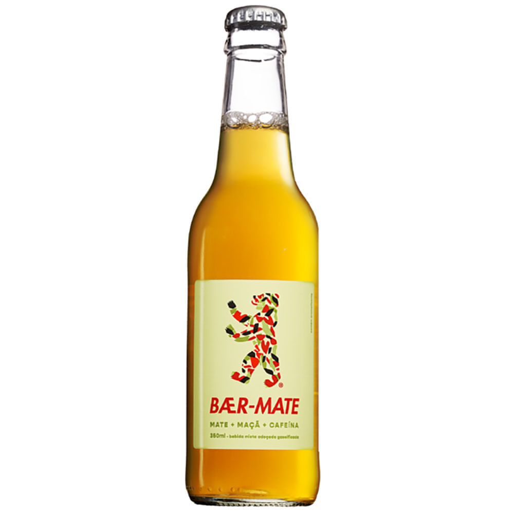 Bebida Mate com Maçã e Cafeína Baer-Mate 350ml