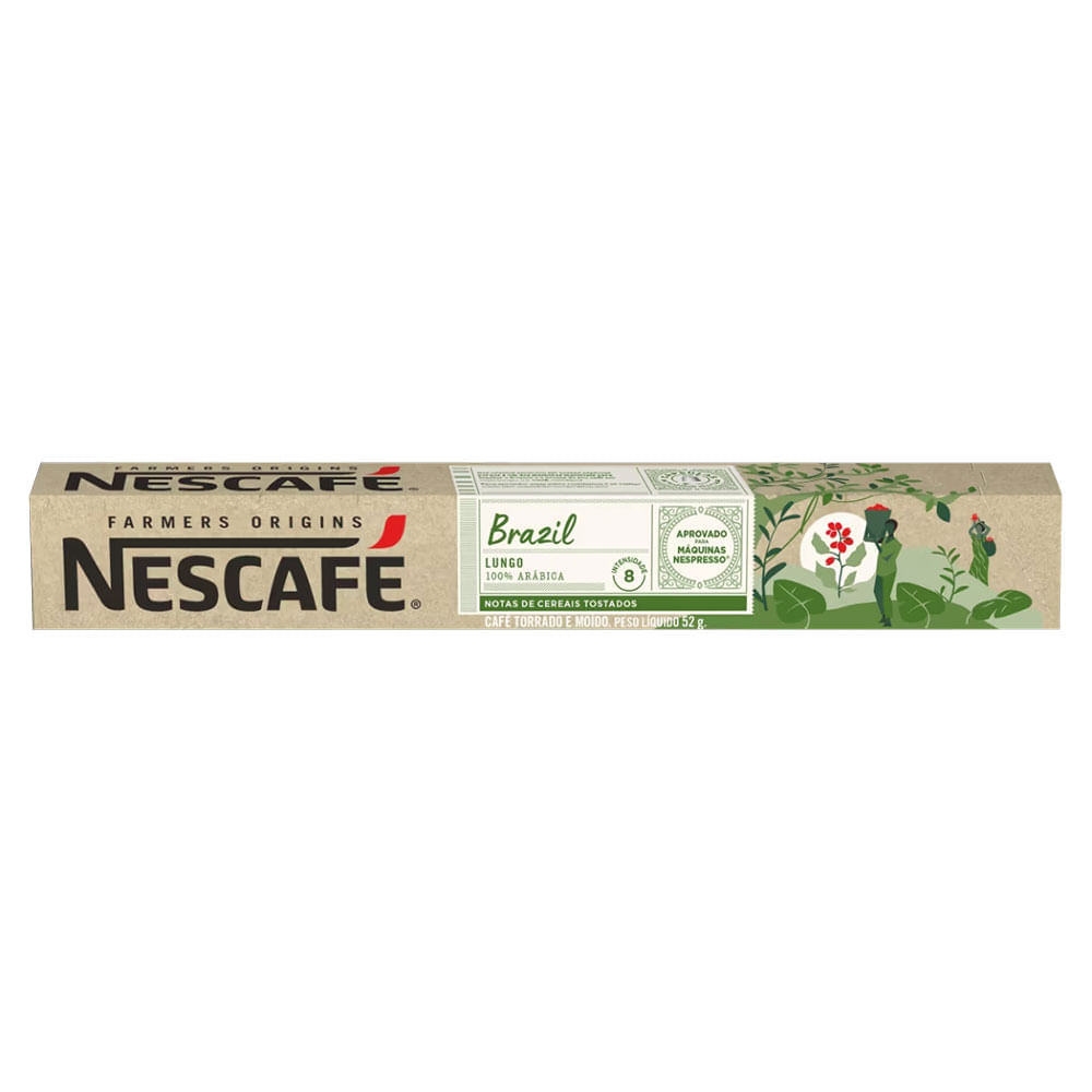 Café Cápsula Brasil Nescafé 10 Cápsulas