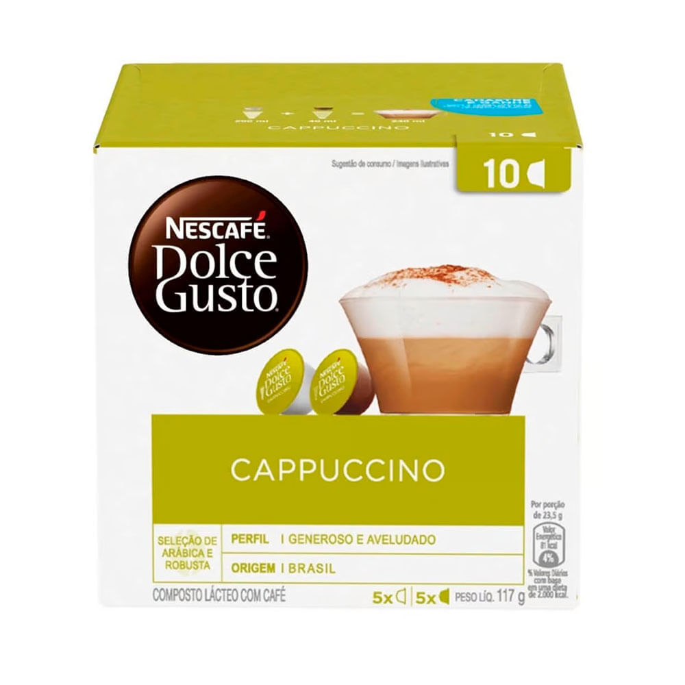 Nescafe em Cápsulas Dolce Gusto Cappuccino 117g