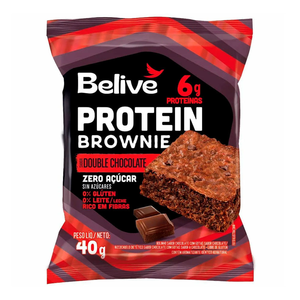 Brownie Proteico Double Chocolate Belive 40g