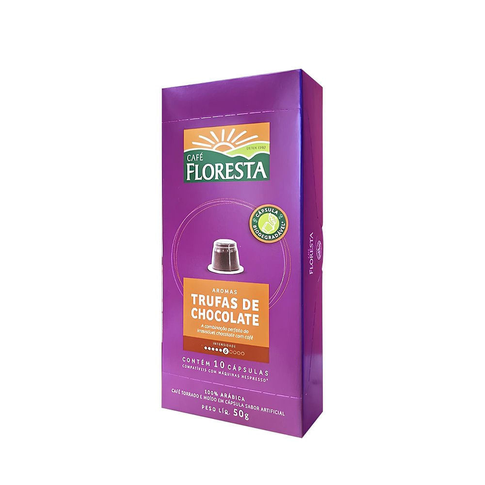 Café Floresta Cápsulas Trufas de Chocolate - 10x0,5g