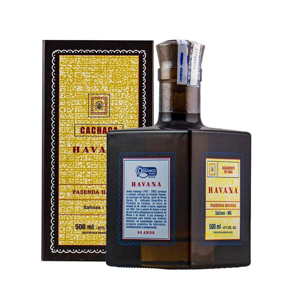 Cachaça Havana 80 Anos Edição Especial - 500ml