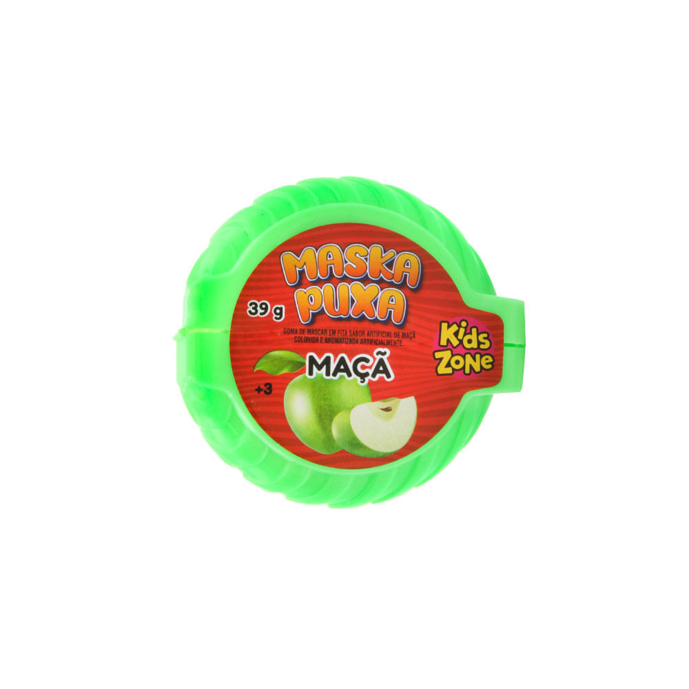 Goma De Mascar Sabor Maçã Maskapuxa Kids Zone 39g