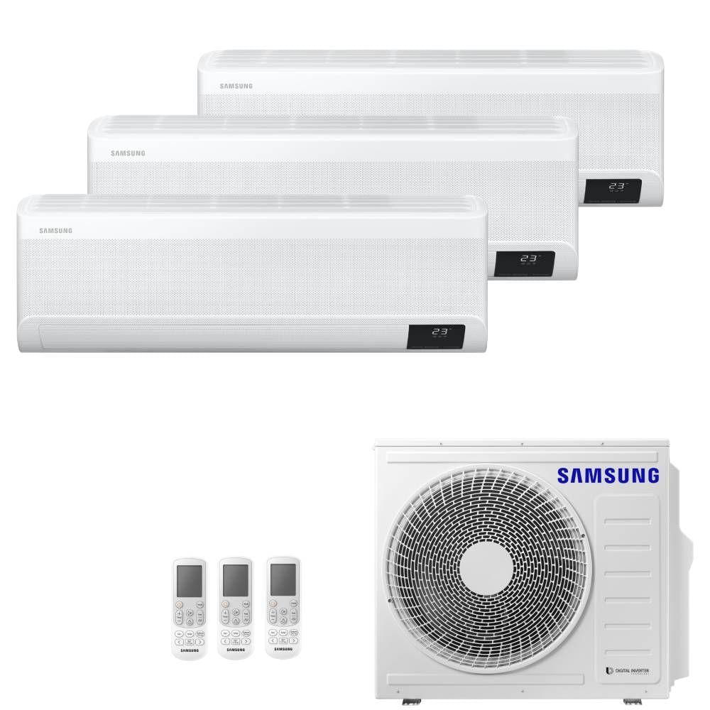 Ar Condicionado Multi Split Tri Split Samsung Wind Free 24000 BTUs 3X9000 Quente e Frio Inverter AJ068AXJ3KH/AZ