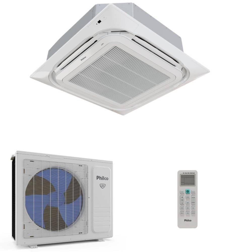 Ar Condicionado Split Cassete Philco Eco Inverter 36000 BTUs Quente e Frio 220V PAC36000ICQFM16