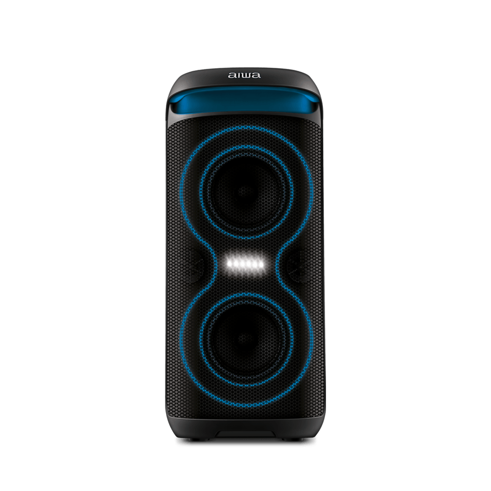 Caixa de Som PartyBox AIWA PB-08 Bluetooth 8H RGB USB TWS Preto