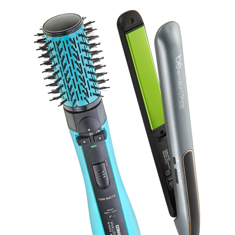 Conair Rotating Hyaluronic Infused Bivolt e Be Emotion Shine Nutrah