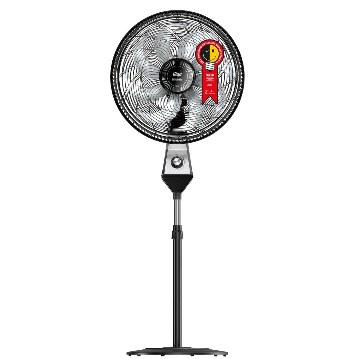 Ventilador Coluna 50cm 180w 8 Pás Silencioso Wap Flow Turbo Frequência 60 Hz 220V