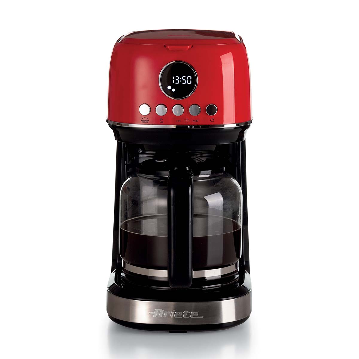 Máquina de Café Programável Moderna 127V Ariete Vermelha