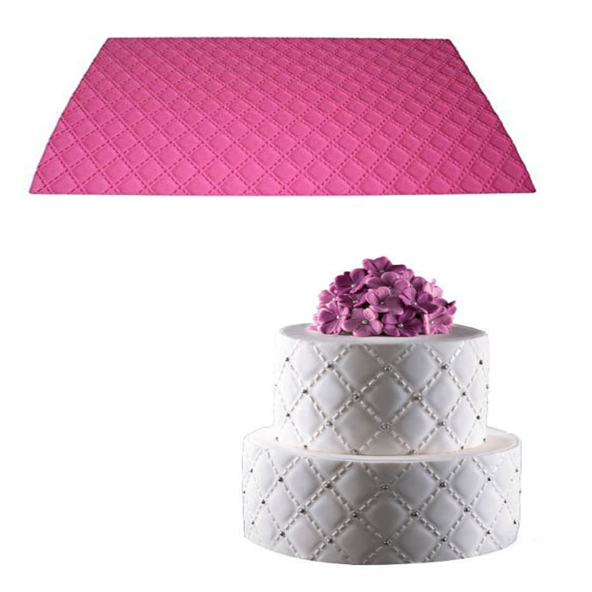 Tapete em Silicone Decoração Bolo Torta 60x40cm Silikomart