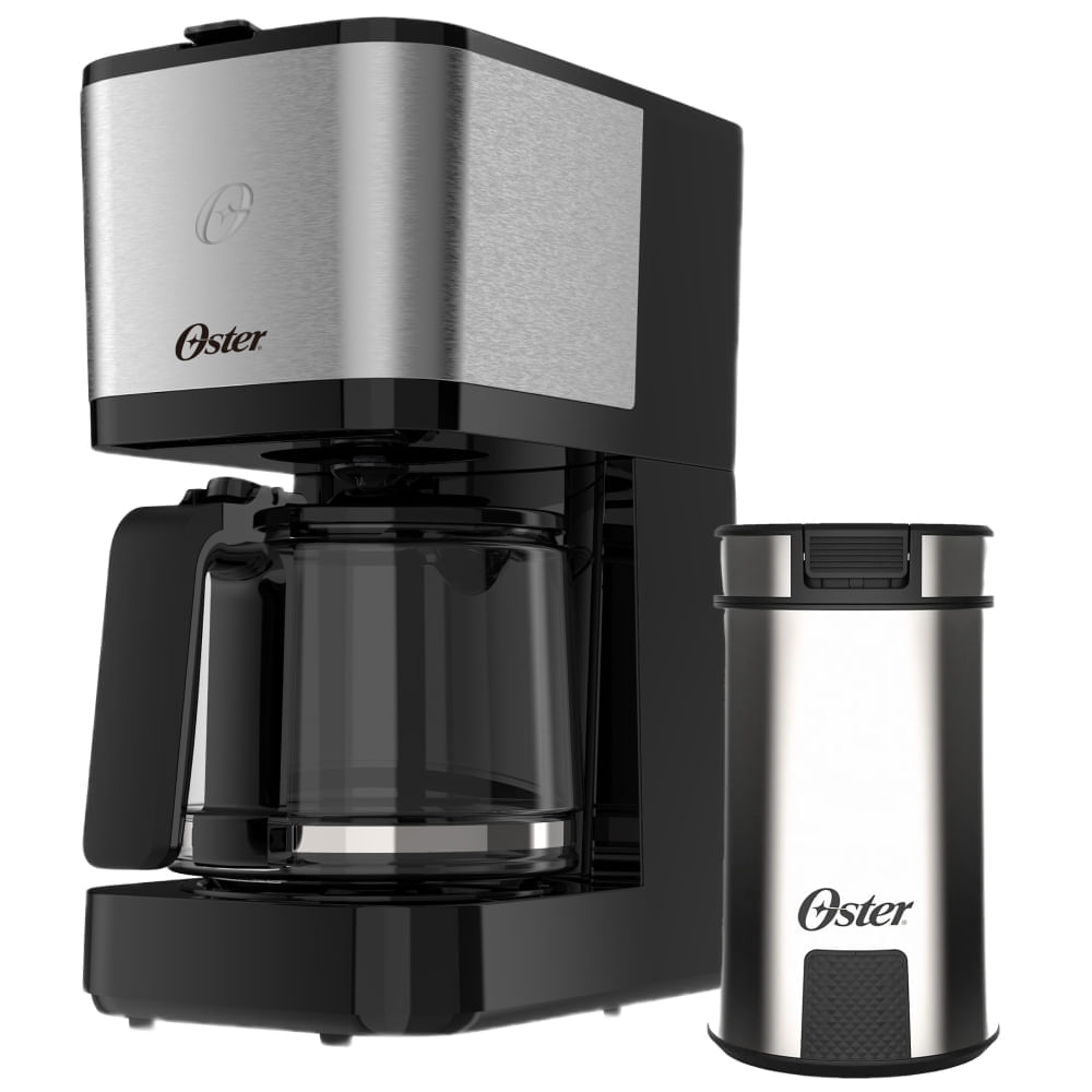 Kit Cafeteira Inox 1,2L e Moedor de Café Oster
