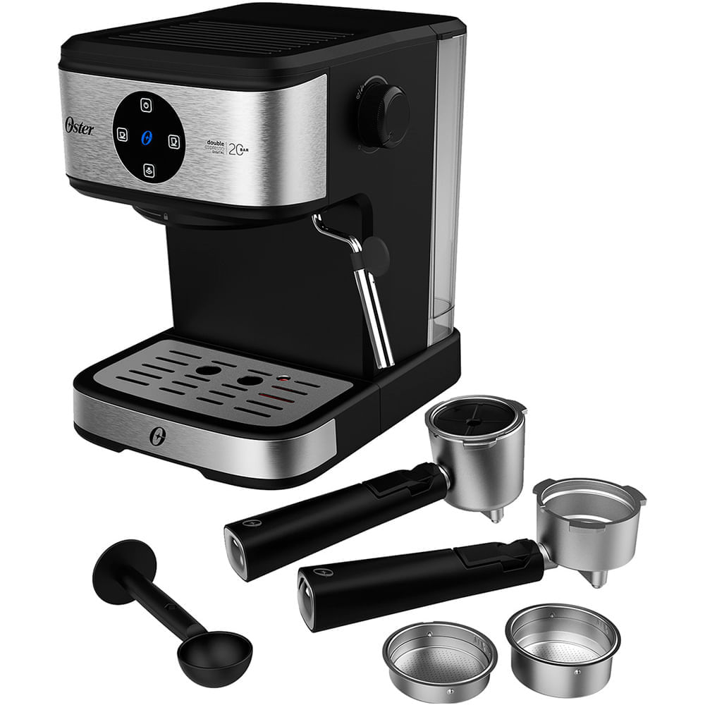 Encontraproduto.com.br - Kit Espresso Oster - Cafeteira Double e Torradeira Inox