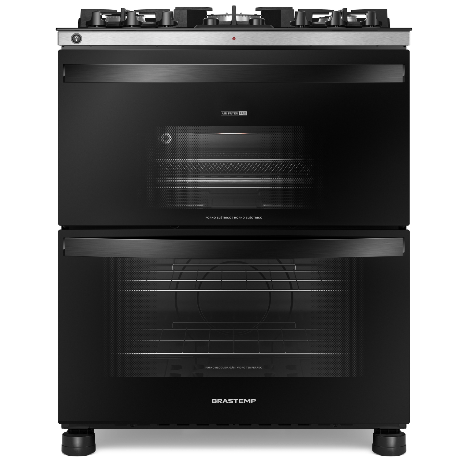 Fogão 5 Bocas Brastemp BFD5LAE Air Fryer com Mesa de Vidro