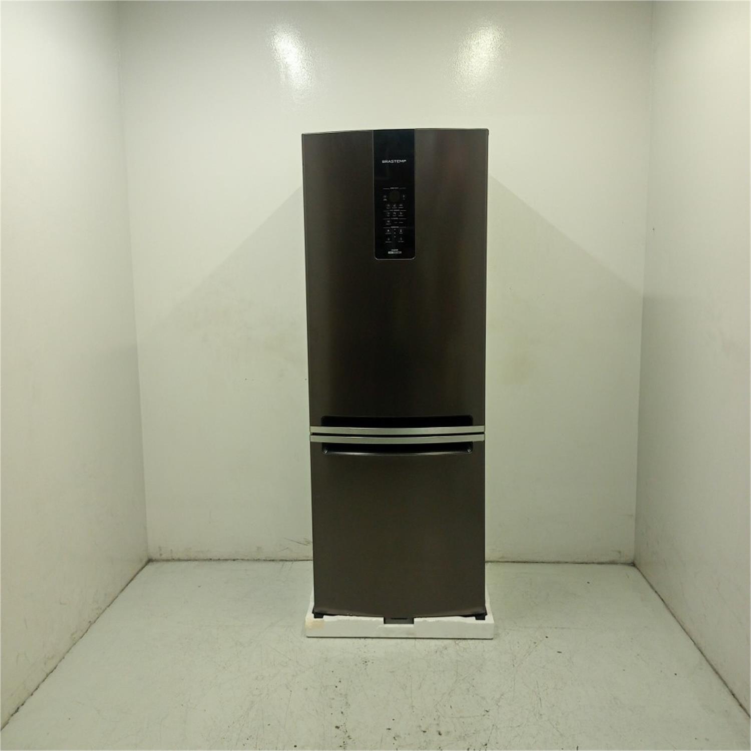 Geladeira Brastemp Frost Free Inverse A+++ 461L Black Inox Com Tecnologia Inverter E Freeze Control Advanced BRE59FE 220V