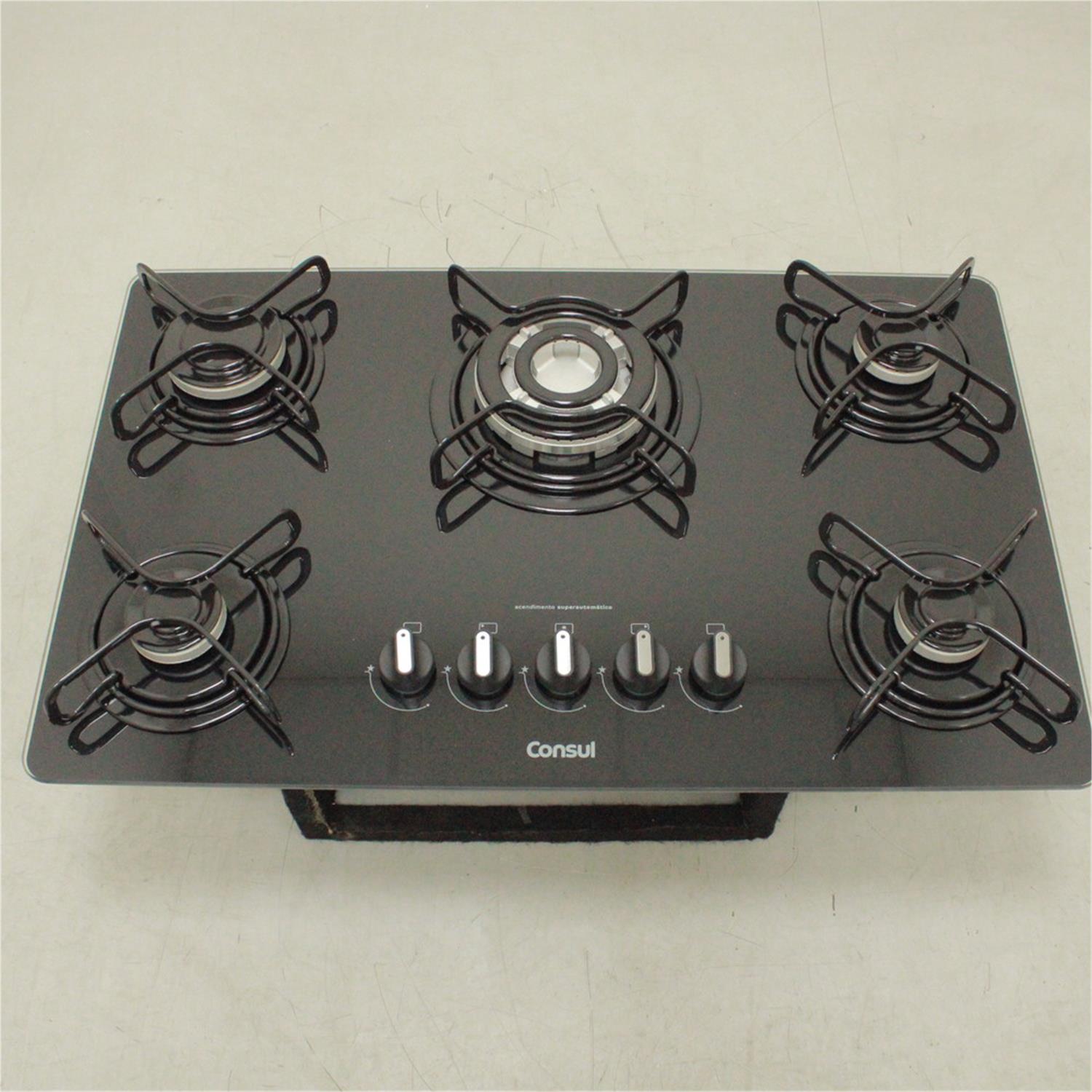 Cooktop a Gás 5 Bocas Consul Quadrichama CDD75AE