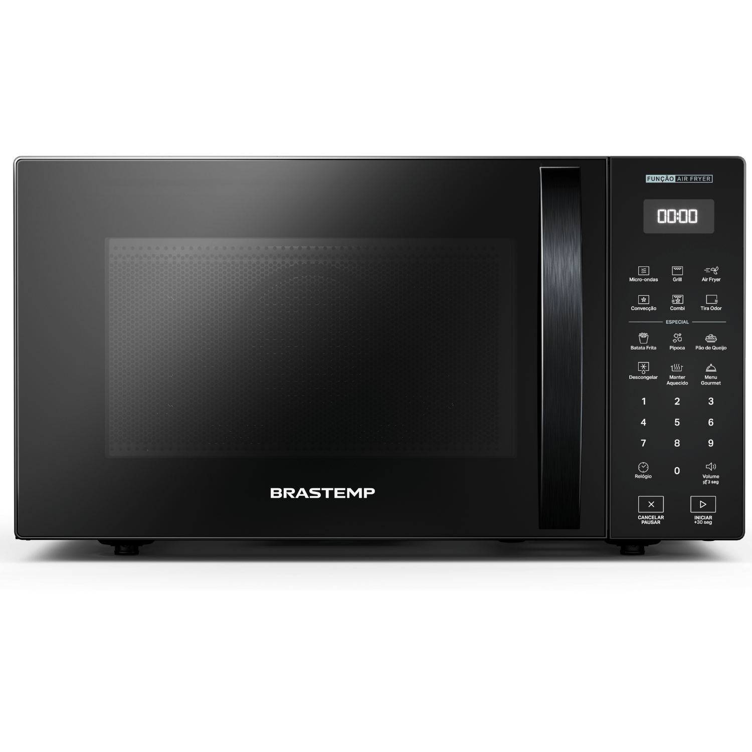 Micro-ondas Brastemp com Tecnologia Air Fryer Preto 29 Litros Outlet - BMC29AE_OUT