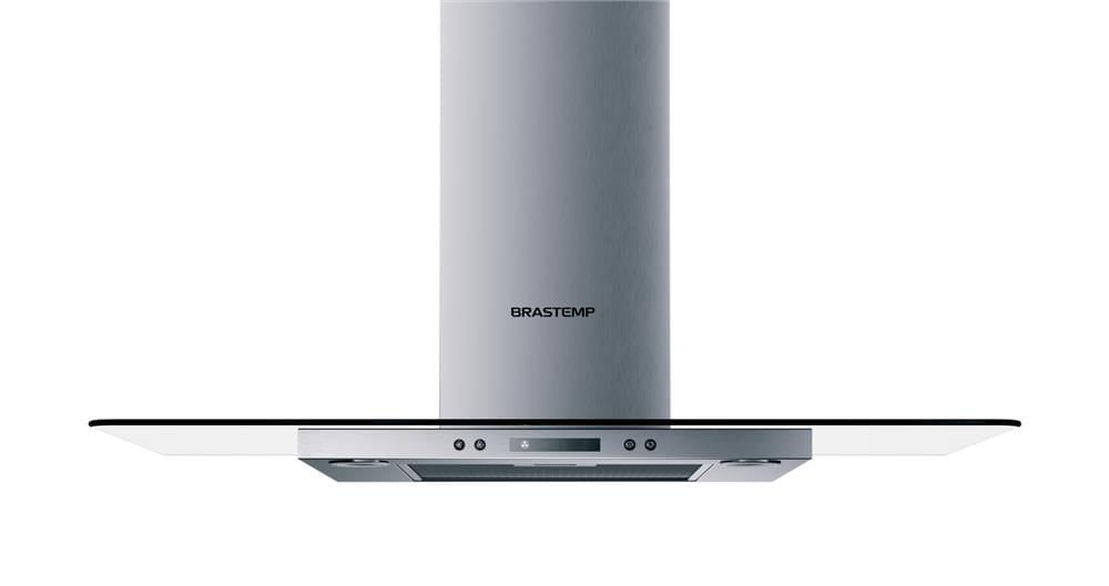 Menor preço em Coifa Vidro Plano Parede Brastemp 90cm Inox Outlet - BAP90AR_OUT