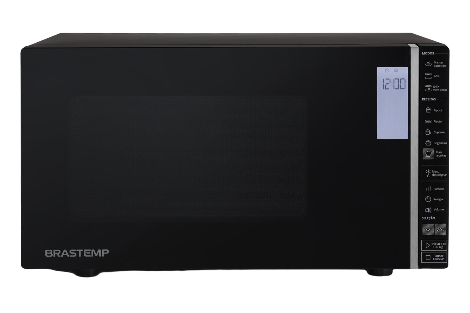 Menor preço em Micro-ondas Brastemp 32 Litros Preto com Grill e Painel Integrado - BMG45AE