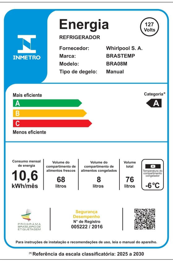 Frigobar Brastemp Retrô 76 Litros Midnight Blue - BRA08MZ