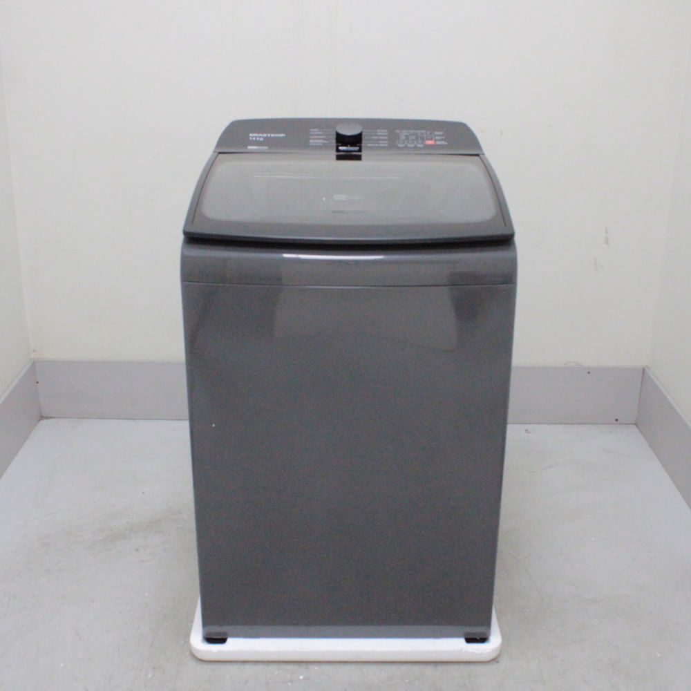 Máquina de Lavar Cinza Platinum Brastemp 14Kg com Smart Sensor e Lavagem Rápida - BWJ14A9