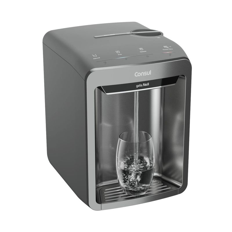 Purificador de Água Consul CPB33AF. Painel Touch, 3 Níveis de Temperatura - Cinza, Bivolt, Outlet-1774623545545