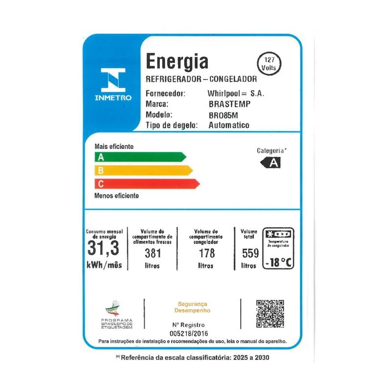Geladeira Frost Free French Door 3 Portas Branca Brastemp - BRO85MB-1775670493733