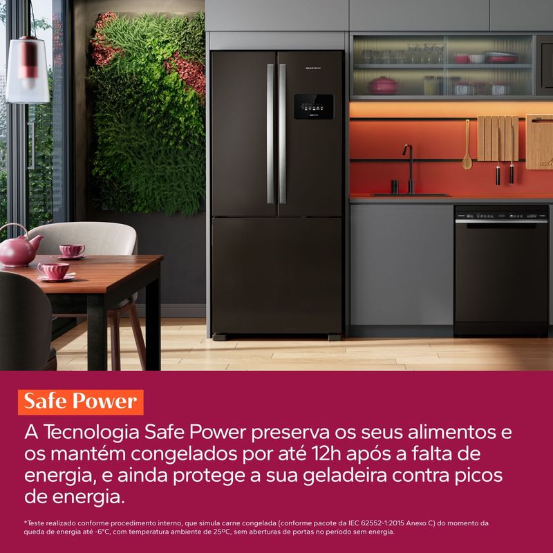 Geladeira Frost Free French Door 3 Portas Preta Brastemp Outlet - BRO85ME_OUT-1775684357151