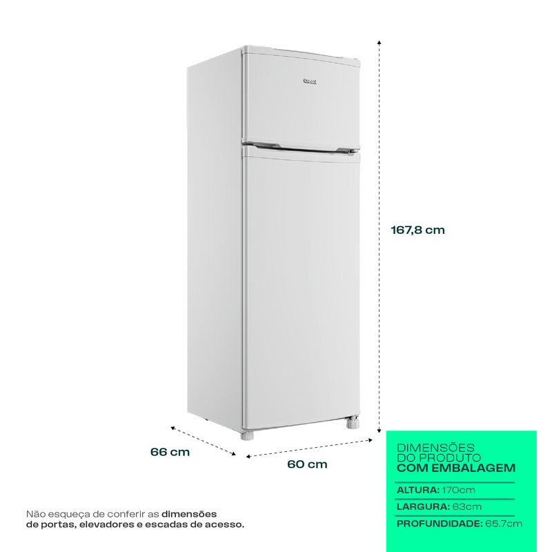 Geladeira Cycle Defrost 334L Prateleiras Removíveis Branca Consul - CRD37MB-1775833271835
