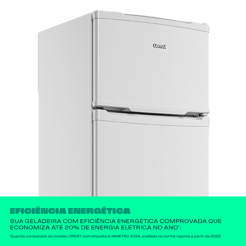 Geladeira Cycle Defrost 334L Prateleiras Removíveis Branca Consul - CRD37MB-1775833435016
