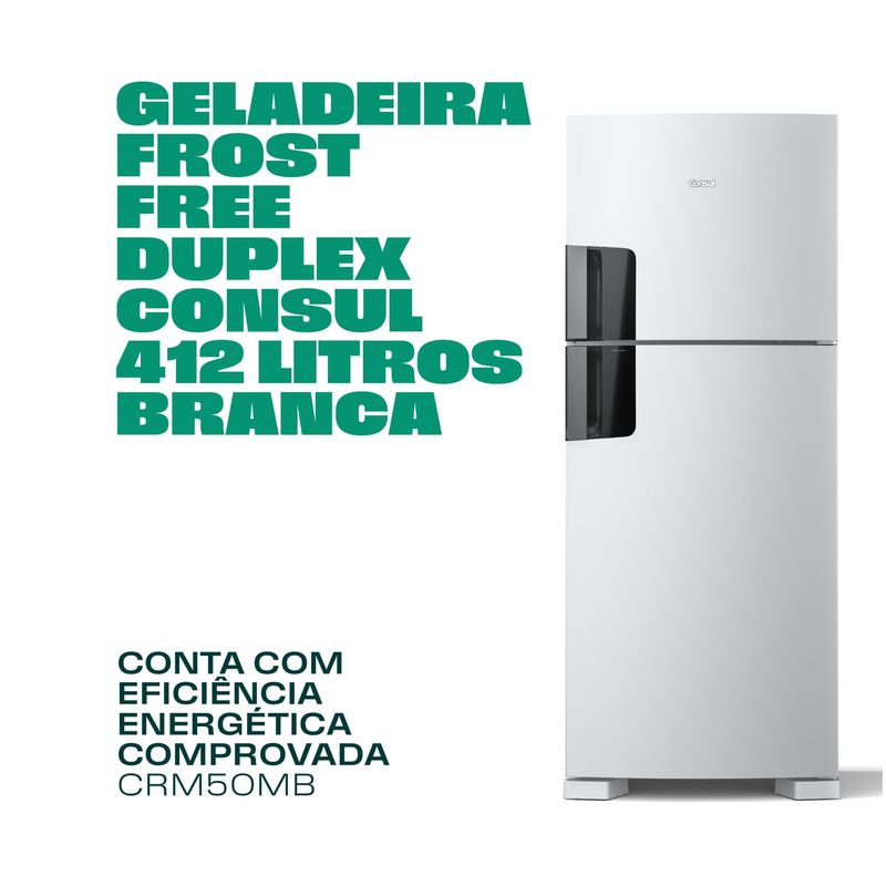 Geladeira Frost Free 412 Litros Branca Consul com Compartimentos Removíveis Outlet - CRM50MB_OUT-1776433745607
