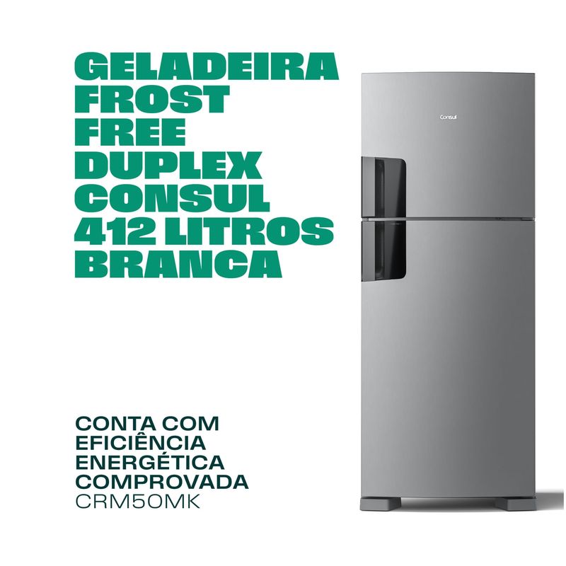 Geladeira Frost Free 412 Litros Inox Consul com Compartimentos Removíveis - CRM50MK-1776438378973