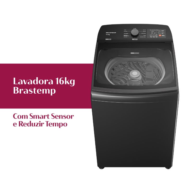 Máquina de Lavar Brastemp 16Kg Cinza Platinum com Ciclo Tira Manchas Advanced e Smart Sensor - BWF16A9-1779910430604