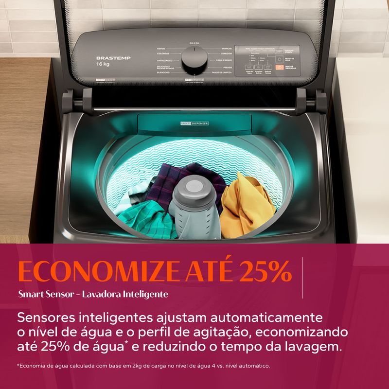 Máquina de Lavar Brastemp 16Kg Cinza Platinum com Ciclo Tira Manchas Advanced e Smart Sensor - BWF16A9-1779910490644