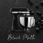 Combo Geladeira French Door 3 Portas 559L Cor Inox + Batedeira KitchenAid Artisan Cor Black Matte (BRO85MK + KEA30CP) - B8MK_KE3P_CJ -1786636182876